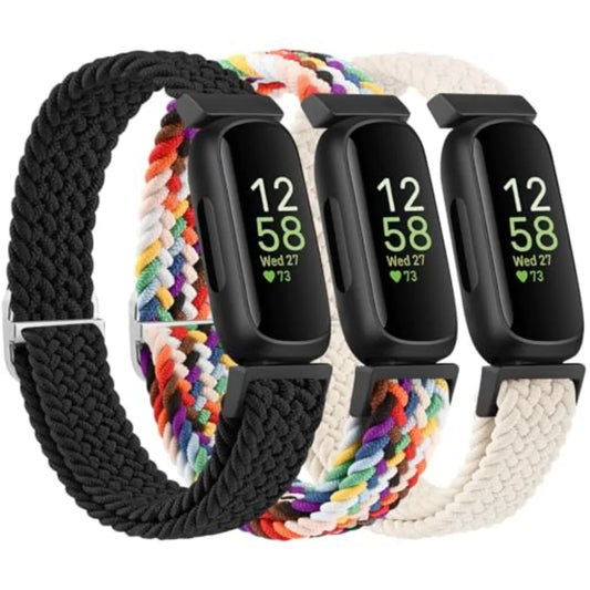 3pcs/2pcs/lot Elastic Braided Nylon Watch Band For Fitbit inspire 2/3/HR Strap Bracelet For Fitbit Ace 2 3 Watchband Wristband
