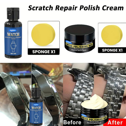 Quick Scratch Repair & Polish Cream - Multi-Surface Restorer for Watches Jewelry - Stainless Steel & Metal Oxidation Remover