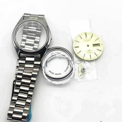 8200/8215 case Mirror stainless steel case Full set of 8205 movement watch accessories Men's old model