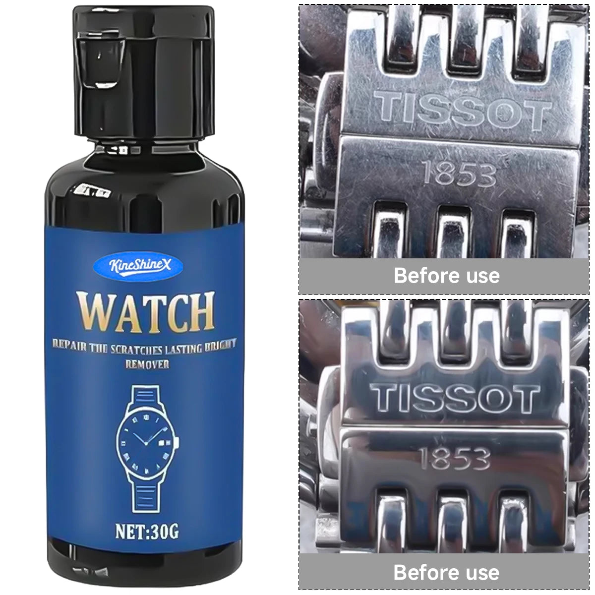 Quick Scratch Repair & Polish Cream - Multi-Surface Restorer for Watches Jewelry - Stainless Steel & Metal Oxidation Remover