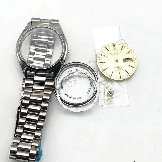 8200/8215 case Mirror stainless steel case Full set of 8205 movement watch accessories Men's old model